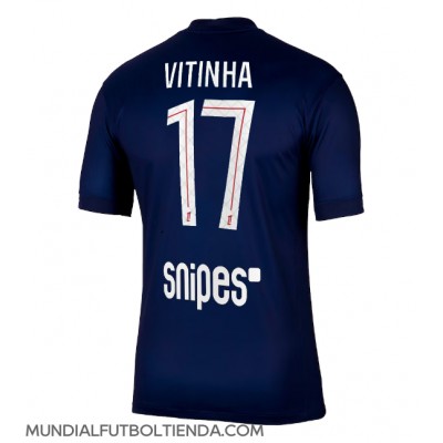 Camiseta Paris Saint-Germain Vitinha #17 Primera Equipación Replica 2025-26 mangas cortas Camiseta Paris Saint-Germain Vitinha #17 Primera Equipación Replica 2025-26 mangas cortas
